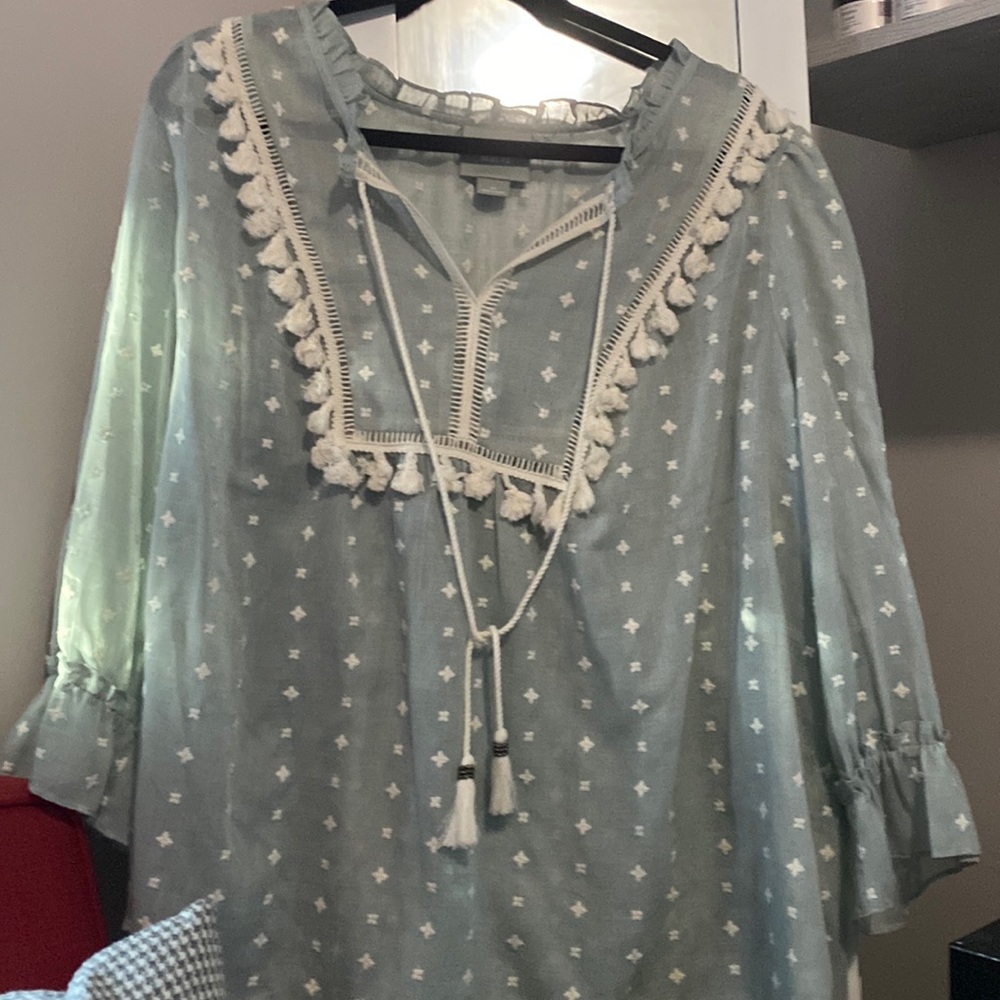 NWOT Beautiful Anthropologie Maeve Sawyer peasant top.